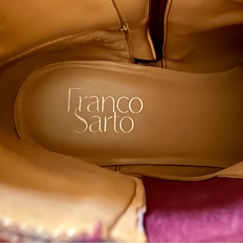 Burgundy Leather Ankle Boots - Picture 4 of 5